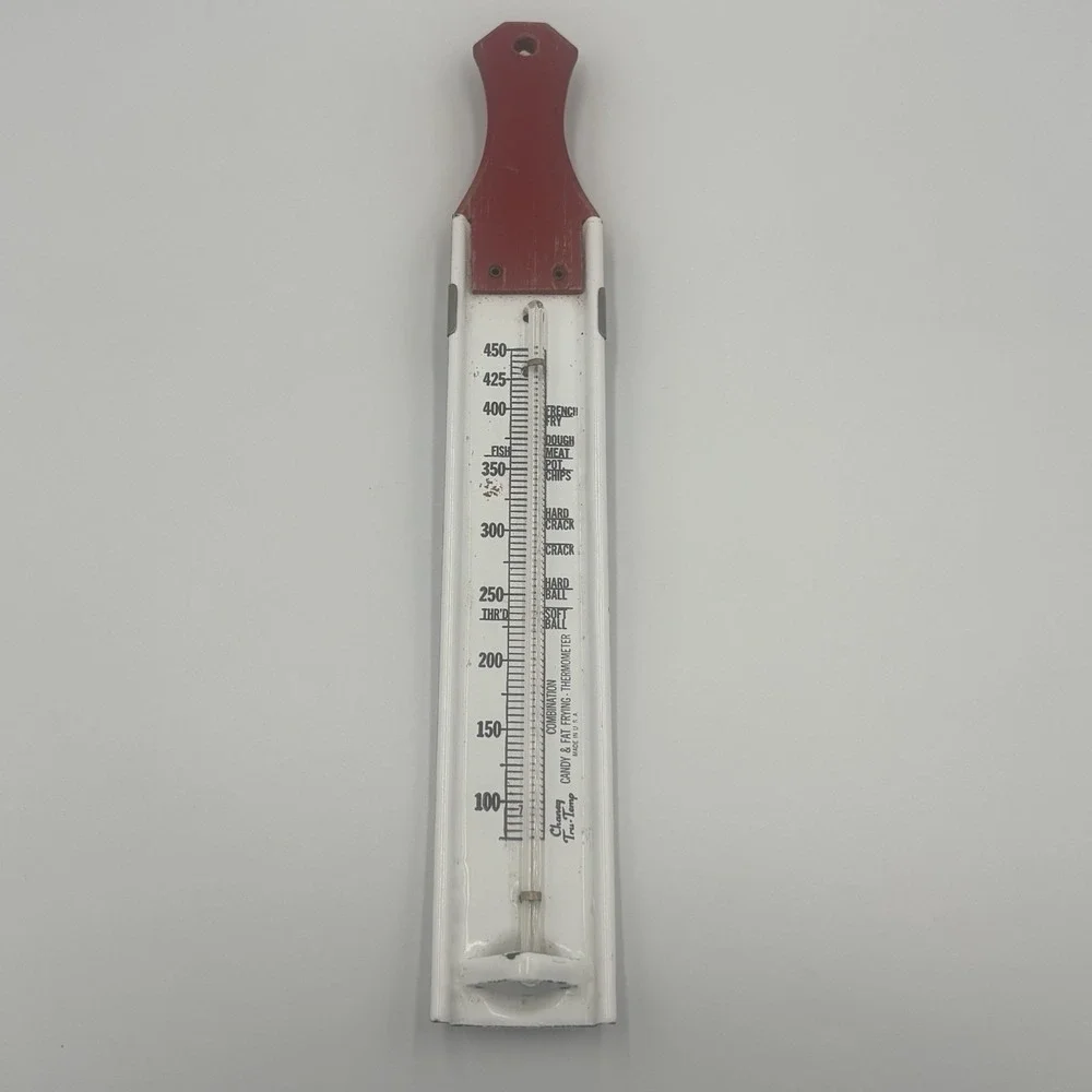 Vintage Charney Tru-Temp Deep‎ Fat Frying Candy Thermometer Made In USA